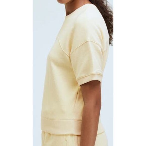 Madewell Ribbed Muscle Tee Botanical Dye Edition Sweatshirt Top US Women's M New - Picture 1 of 7
